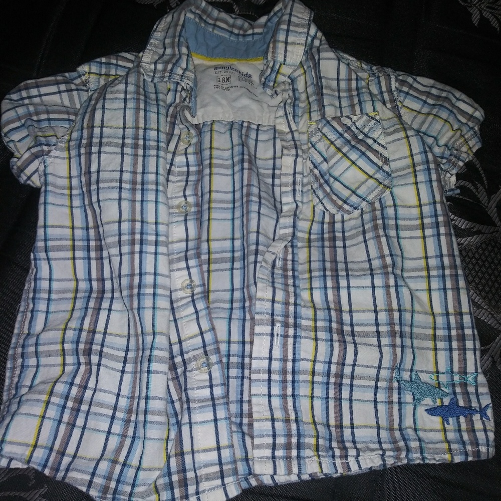 Genuine kids 18 month button up short sleeve shirt